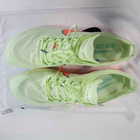 Nike ZoomX Dragonfly Barely Volt Hyper Orange Track Field Spike size Men's 13 - Picture 9 of 10